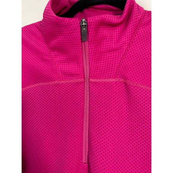 Salomon Pink Womens 1/4 Zip Long Sleeve Top Size Large Magenta Outdoor Mockneck - Picture 11 of 16
